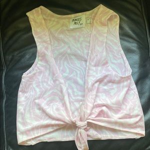 Princess polly zebra tie top